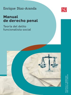 cover image of Manual de derecho penal